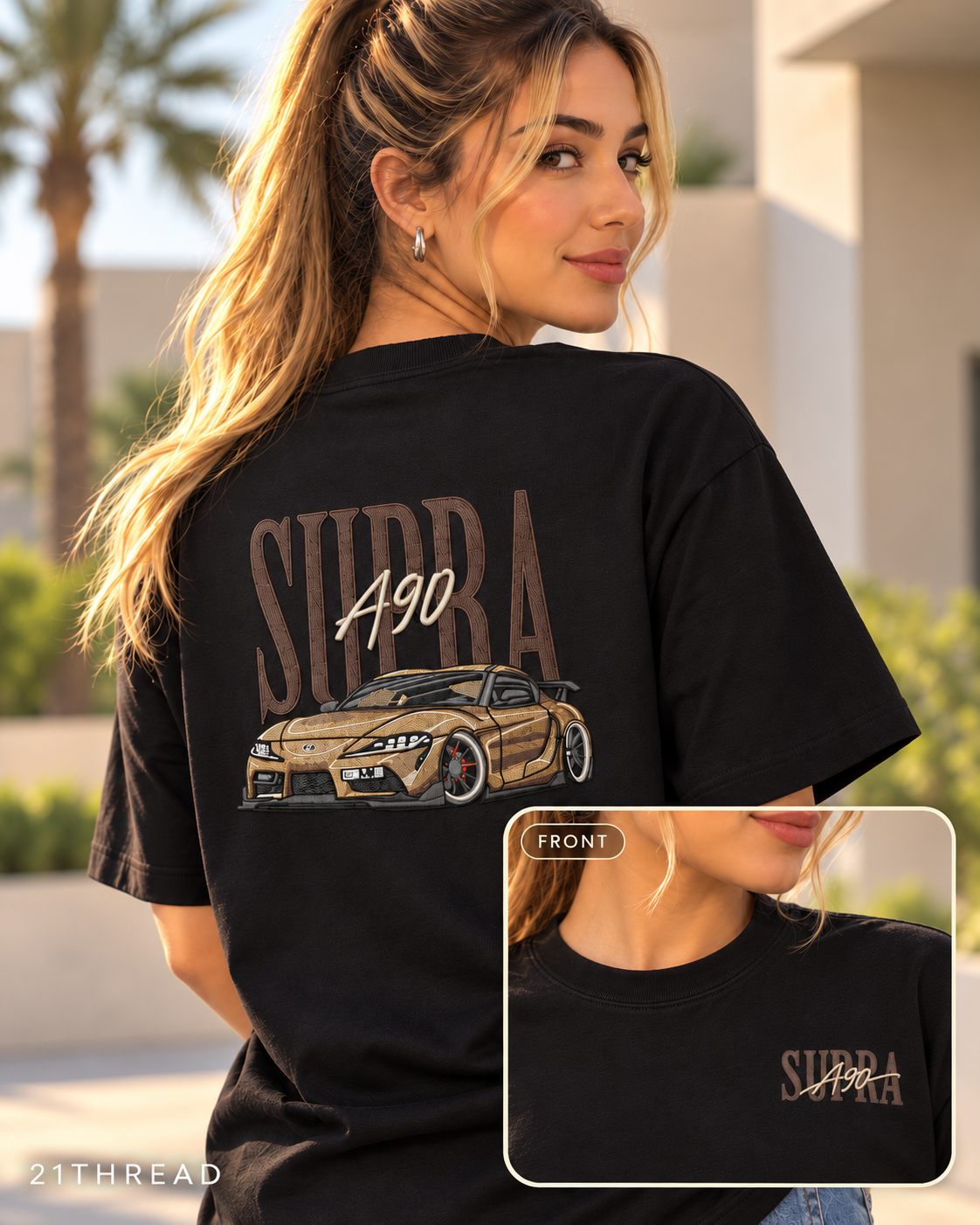 سوبرا A90 | تيشيرت مطرّز